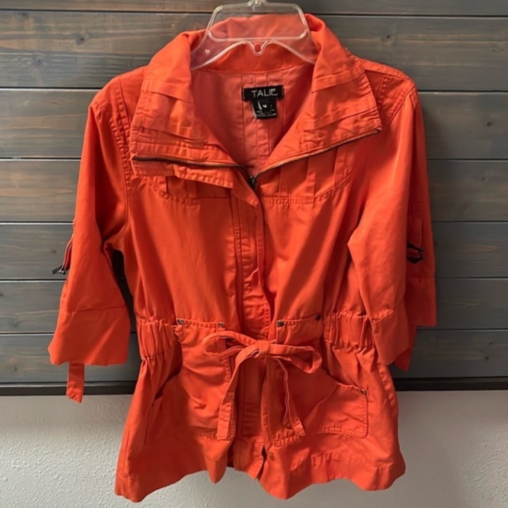 Talie Orange Top Or Light Jacket